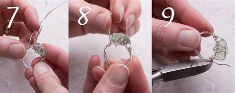 wire wrapped gemstone ring