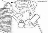 Hockey Goalkeeper Coloring Pages Color Print Sport Winter sketch template