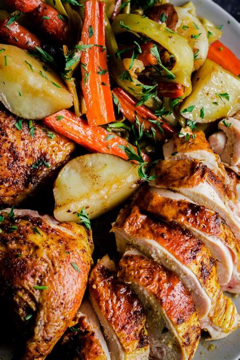 Middle Eastern Roast Chicken With Vegetables A Beautiful Plate