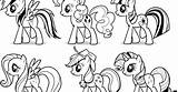 Pony Little Coloring Pages Template Outline Printable Body sketch template