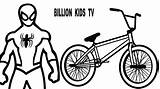 Bmx Coloring Pages Bike Drawing Getdrawings Getcolorings Color sketch template