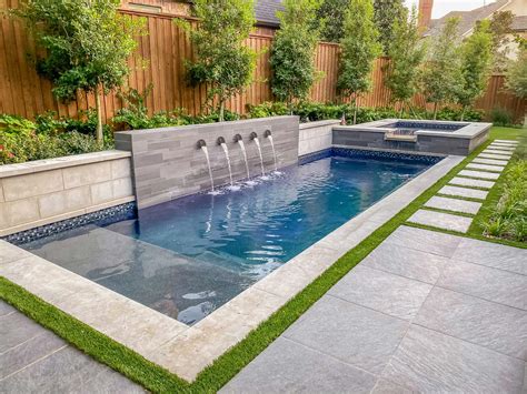 backyard rectangular pool landscaping ideas bmp winkle