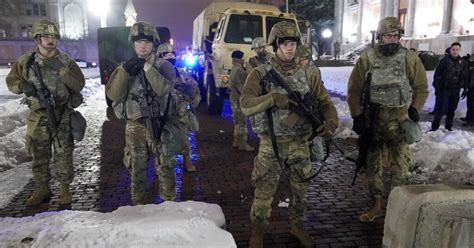 national guard troops mobilize  dc  support inauguration security