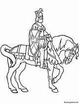 Cavalieri Caballero Cavaliere Ridders Caballo Kleurplaat Cavaleiro Cavallo Cavalo Colorat Kleurplaten Cavaleri Chevalier Chevaliers Rittern Caballeros Stampare Desene sketch template