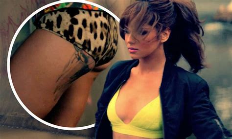 cheryl cole call my name video singer debuts large new bottom tattoo daily mail online