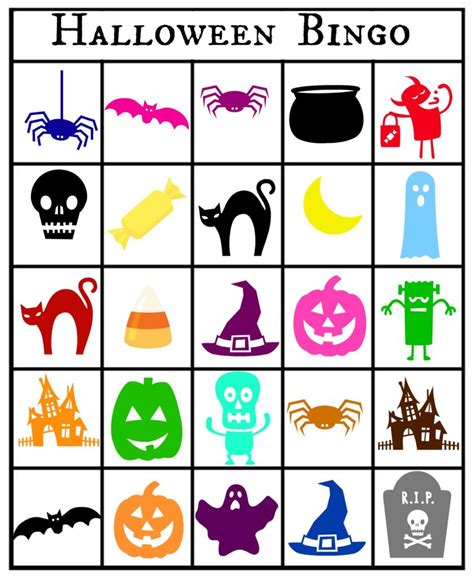 printable halloween themed bingo cards jenny  dapperhouse
