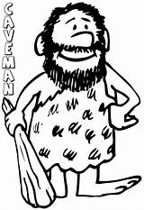Caveman Coloring Pages Printable sketch template