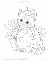 Coloring Teacup Kitten Pages Kittens Book Cat Harai Kayomi Colouring Books Amazon Adult Cats Designs Animal Printable Cute Eyed Expressive sketch template