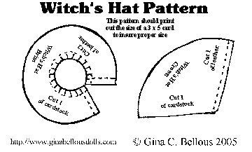 witch hat sewing pattern  demitorin