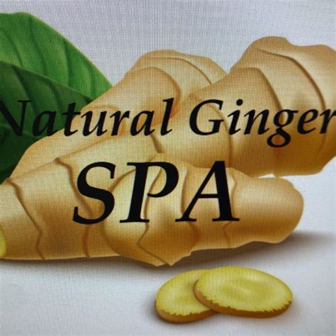 natural ginger spa home