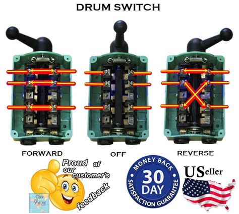amp drum switch   reverse motor control water resistant walmartcom