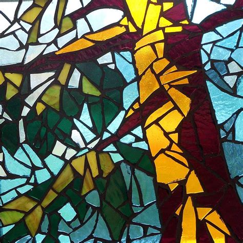 Mosaic Stained Glass First Tree Glass Art By Catherine