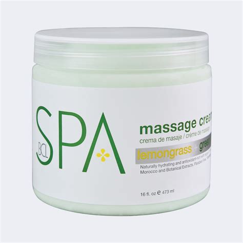 bcl spa step  lemongrass green tea massage cream  oz