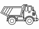 Coloring Pages Truck Construction sketch template