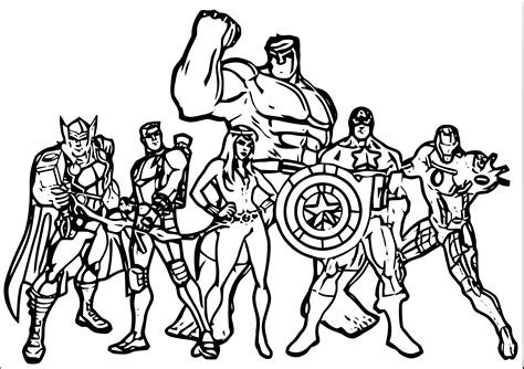 avengers coloring page printable