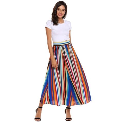 cheap high waist a line pleated hem swing side zipper sexy skirt online