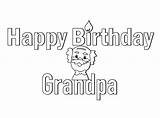Grandpa Happy Opa Coloringpage Birthdays Uniquecoloringpages Procoloring sketch template