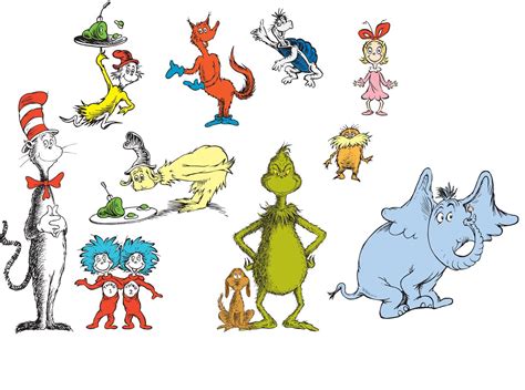 Clip Art Of Dr Seuss Characters Free Image Download