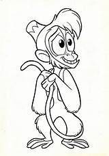 Disney Coloring Pages Characters Character Abu Walt Drawings Cartoon Sheets Printable Drawing Book Animal Fanpop Cute sketch template
