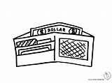 Wallet Colouring Pages Picolour Accessories sketch template