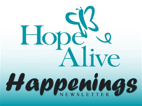 Happenings – Hope Alive