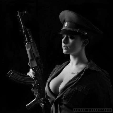 sexy russin mit ak74 girl guns photography photo