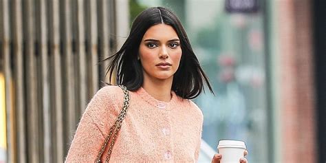 Kendall Jenner Wore A Tiny Cropped Cardigan With Jeans In Los Angeles