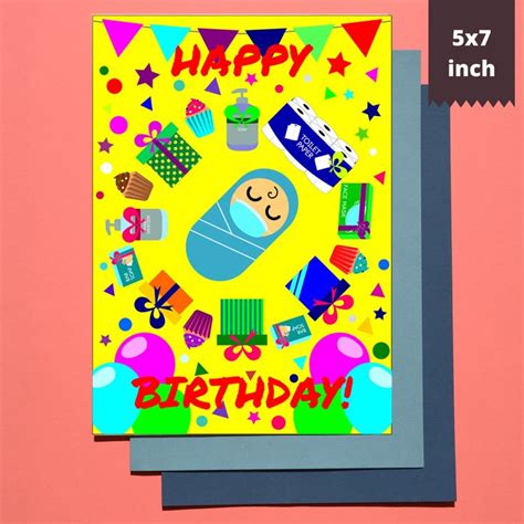 baby st birthday card printable baby happy birthday card etsy