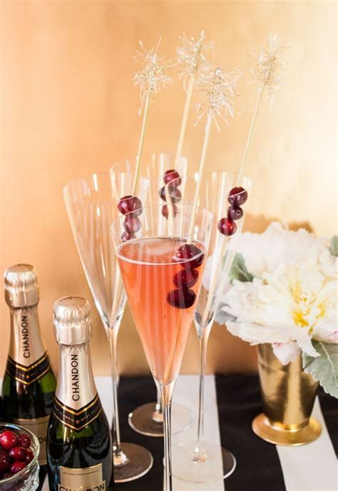 looking for a last minute champagne cocktail for your new years eve