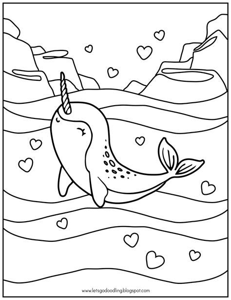 printable narwhal coloring pages   goodimgco