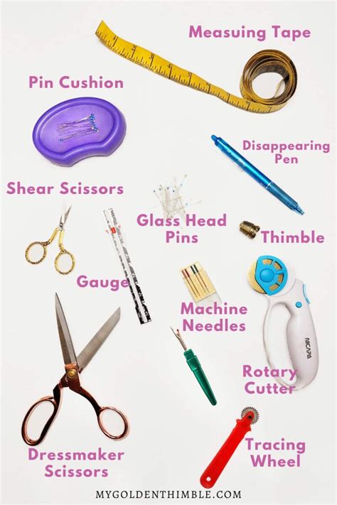 top sewing tools names  pictures easy guide