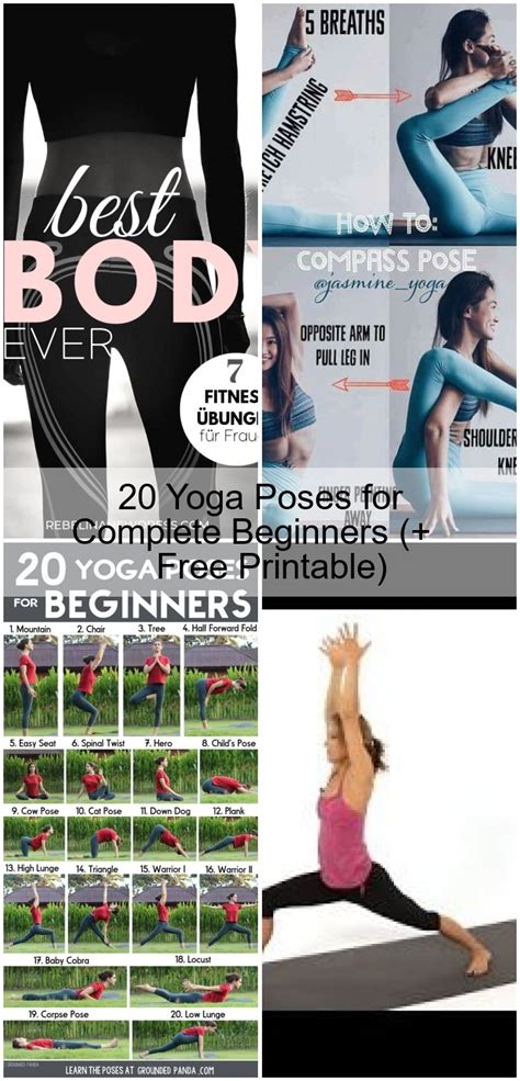 yoga poses  complete beginners  printable beginners