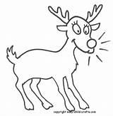 Ren Reindeer Printouts Desene Colorat Planse Coloringhome Educative Trafic sketch template