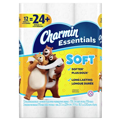 charmin essentials soft toilet paper  double rolls walmart