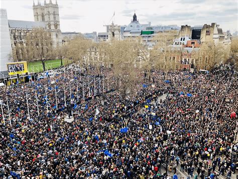 estimated  million people marched  brexit  london today reurope