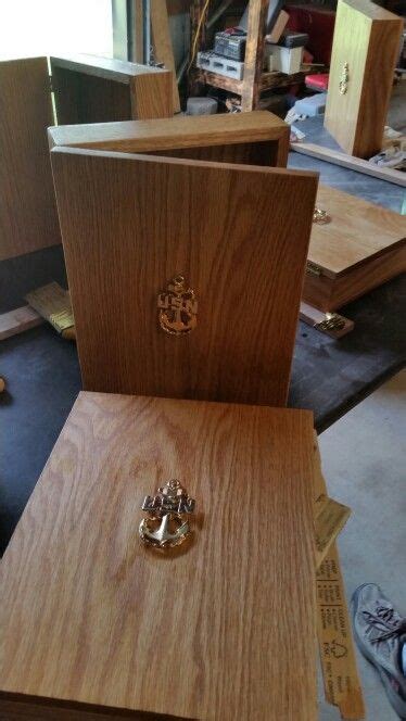 red oak navy chief charge book boxes