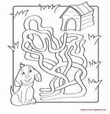 Coloring Maze Fantasy sketch template