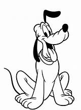 Pluto Mickey Kleurplaten Druku Kolorowanki Afkomstig sketch template