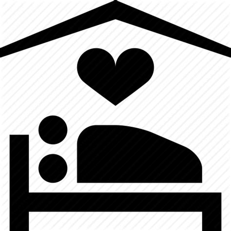 bed couple heart love romantic sex valentines icon