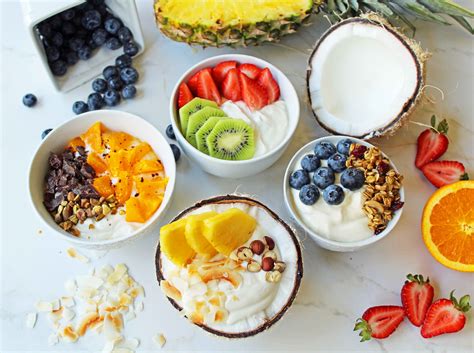 greek yogurt breakfast bowls  toppings modern honey