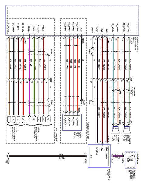 ford taurus radio wiring diagram