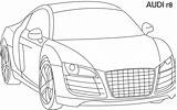 Audi R8 Coloring Car Pages Sports Super Kids Tuning Colouring Print Drawing Cars Transportation Drawings Gt Template Open Pdf Printable sketch template