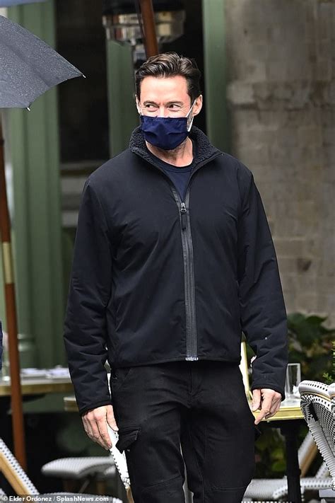 Hugh Jackman Wears A Protective Face Mask During A Stroll In New York