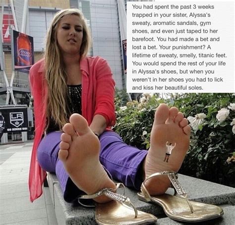 sisters foot slave captions