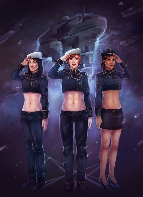 A Few Good Women Mass Effect By Mikesw1234 On Deviantart