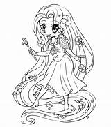 Rapunzel Tangled 101activity Chibi 101coloring Princesse sketch template