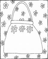 Purse Coloring Pages Red Updated Kids sketch template