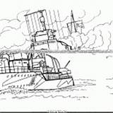 Coloring Destroyer Intelligent Submarine Sc sketch template