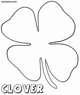 Clover Coloring Leaf Pages Four Drawing Color Getdrawings Three Getcolorings sketch template