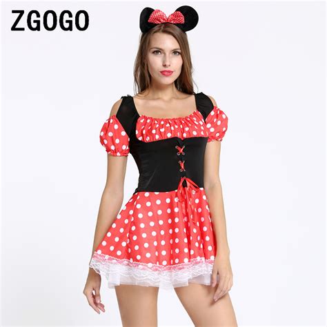 Sexy Christmas Sexy Costumes Role Play Halloween Minnie Mouse Women